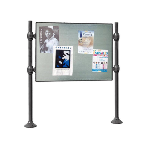 District Signage Support with Polished Steel Top