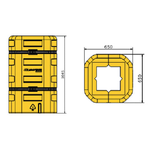 Polywrap Column Guard