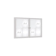 Prestige Twin-Door Outdoor Display Board – 77mm