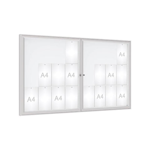 Prestige Twin-Door Outdoor Display Board – 77mm