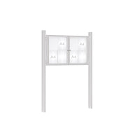 Prestige Twin-Door Outdoor Display Board with Four Posts