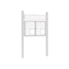 Prestige Twin-Door Outdoor Display Board with Four Posts