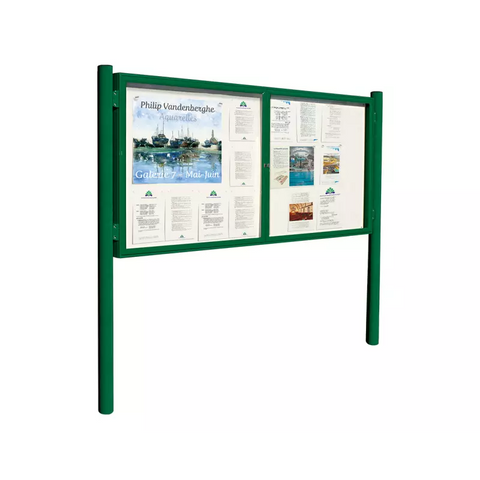 Prestige Outdoor Display Board with Upright Posts
