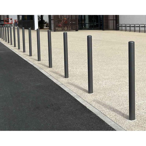 Painted Rounded Top Steel Bollard