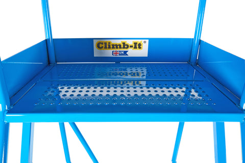 Climb It Picking Steps with Punched Tread Platform