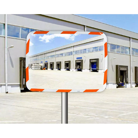 Red & White RoadGuard Mirror