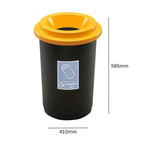 Round Recycling Bin with Open Top – 50L