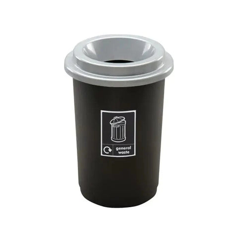 Round Recycling Bin with Open Top – 50L