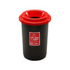 Round Recycling Bin with Open Top – 50L