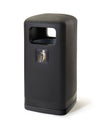 Square Outdoor Litter Bin - 100 Litre