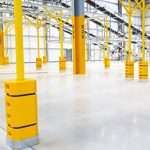 Space-Saving Polywrap Column Guard