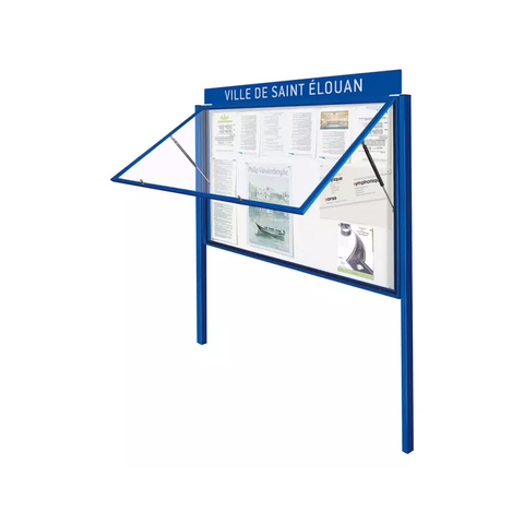 Signature Display Board with Upright Posts