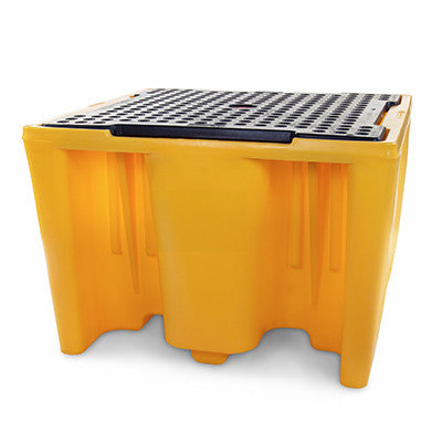 Single-Unit IBC Pallet with Grate