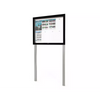 Slimline Poster Display with Upright Posts - 54mm