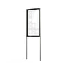 Slimline Poster Display with Upright Posts - 80mm