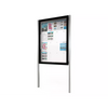 Slimline Poster Display with Upright Posts - 80mm
