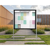 Slimline Poster Display with Upright Posts - 80mm