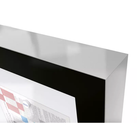 Slimline Poster Display with Upright Posts - 80mm