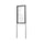 Slimline Poster Display with Upright Posts - 80mm