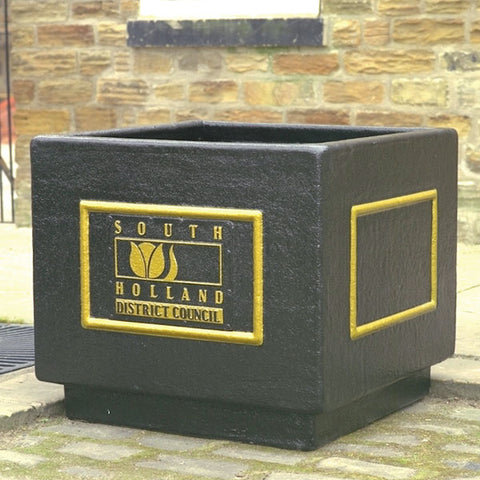 Square Victorian Planter with Plinths