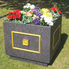Square Victorian Planter with Plinths