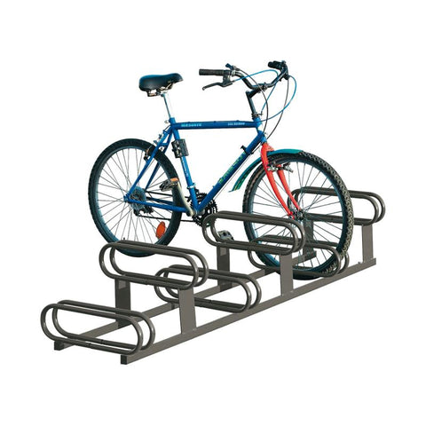 Stacked SixHub Cycle Rack