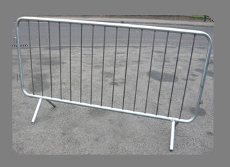Galvanised Metal Pedestrian Barrier x 20