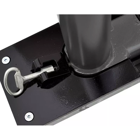 Tilting Steel Bollard with Polished Steel Top