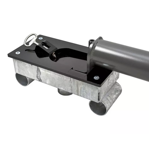 Tilting Steel Bollard with Polished Steel Top