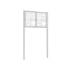 Twin-Door Legacy Display Board with Upright Posts