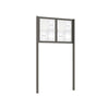 Twin-Door Legacy Display Board with Upright Posts
