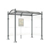 District Polished Steel Bus Shelter