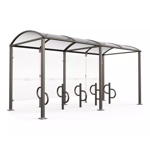 Medium Vaulted Shelter with Glass Panels