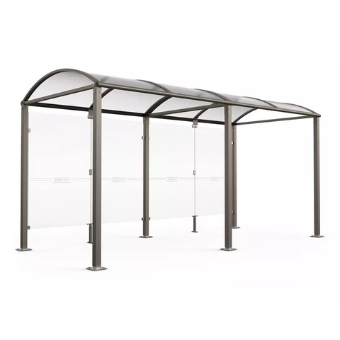 Medium Vaulted Shelter with Glass Panels