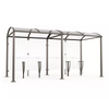 Medium Vaulted Shelter with Glass Panels