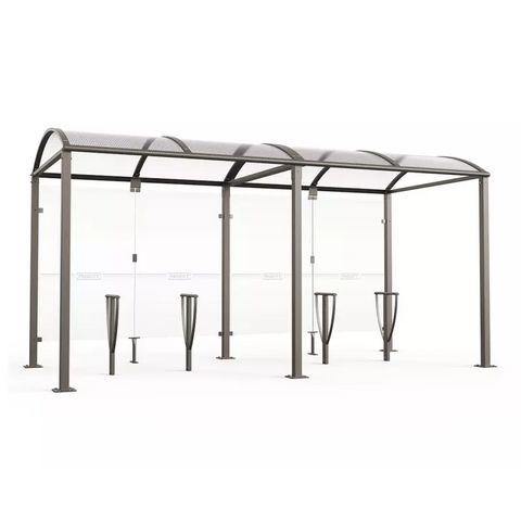 Medium Vaulted Shelter with Glass Panels