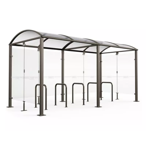 Medium Vaulted Shelter with Glass Panels