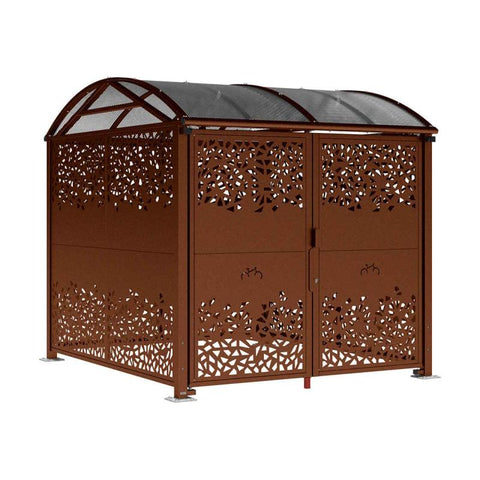 Large Vaulted Steel Secure Cycle & Motor Shelter