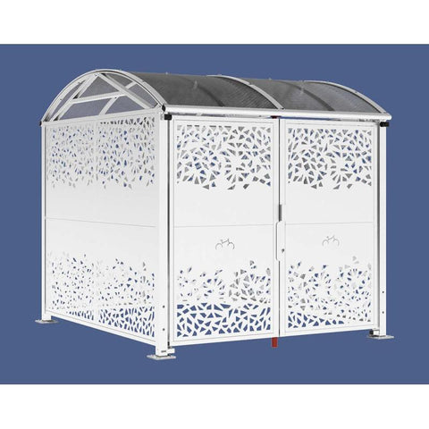 Large Vaulted Steel Secure Cycle & Motor Shelter