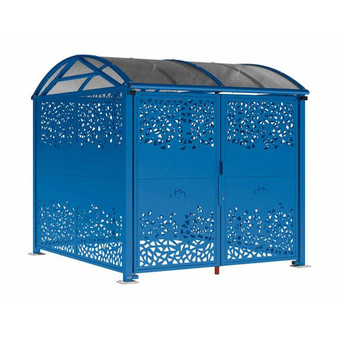 Large Vaulted Steel Secure Cycle & Motor Shelter
