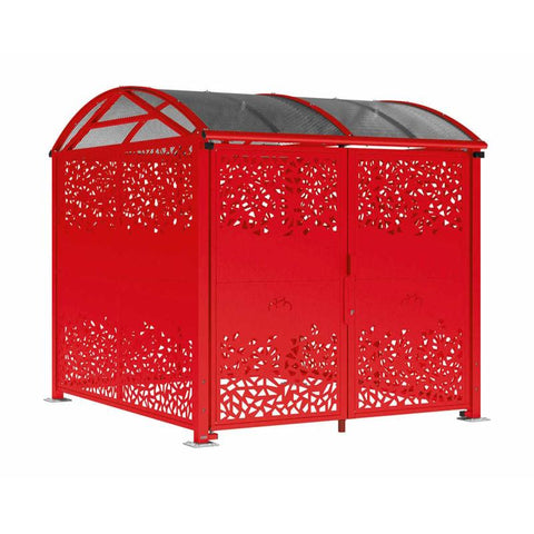 Large Vaulted Steel Secure Cycle & Motor Shelter