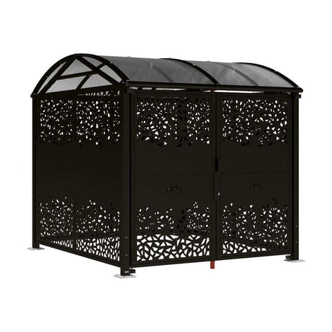 Large Vaulted Steel Secure Cycle & Motor Shelter