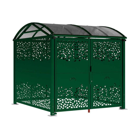Large Vaulted Steel Secure Cycle & Motor Shelter