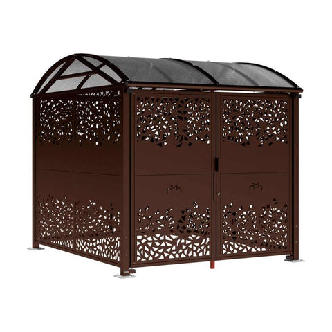 Large Vaulted Steel Secure Cycle & Motor Shelter