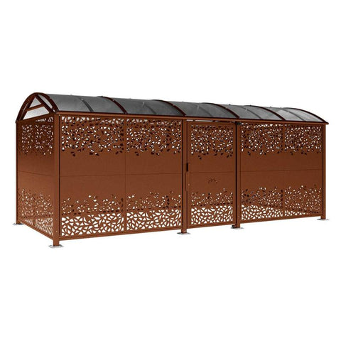 XLarge Vaulted Steel Secure Cycle & Motor Shelter