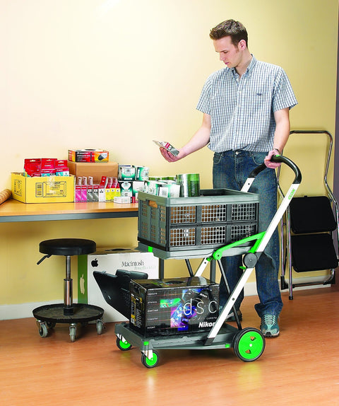Clever Folding Trolley with Folding Boxes