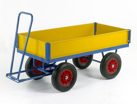 Turntable Trailer with Drop Down Side Panels