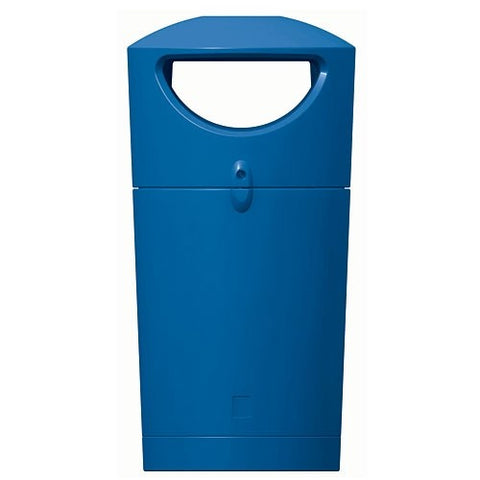Metro Round Hooded Litter Bin - 120 Litre