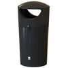 Metro Round Hooded Litter Bin - 120 Litre