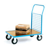 Veneer Platform Trolley with Mesh Sides